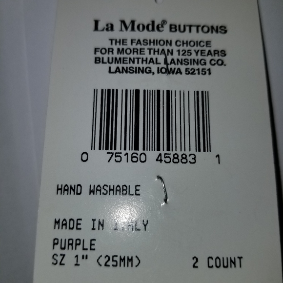 ✅1131BU NWT 10 La Mode Pink Flower Buttons Gold Sha - Picture 5 of 7